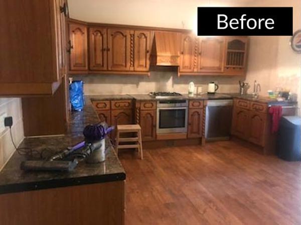 kitchen spraying before
